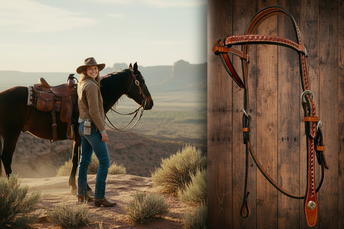 Red Cliffs Tack Hero - Bright Headstall